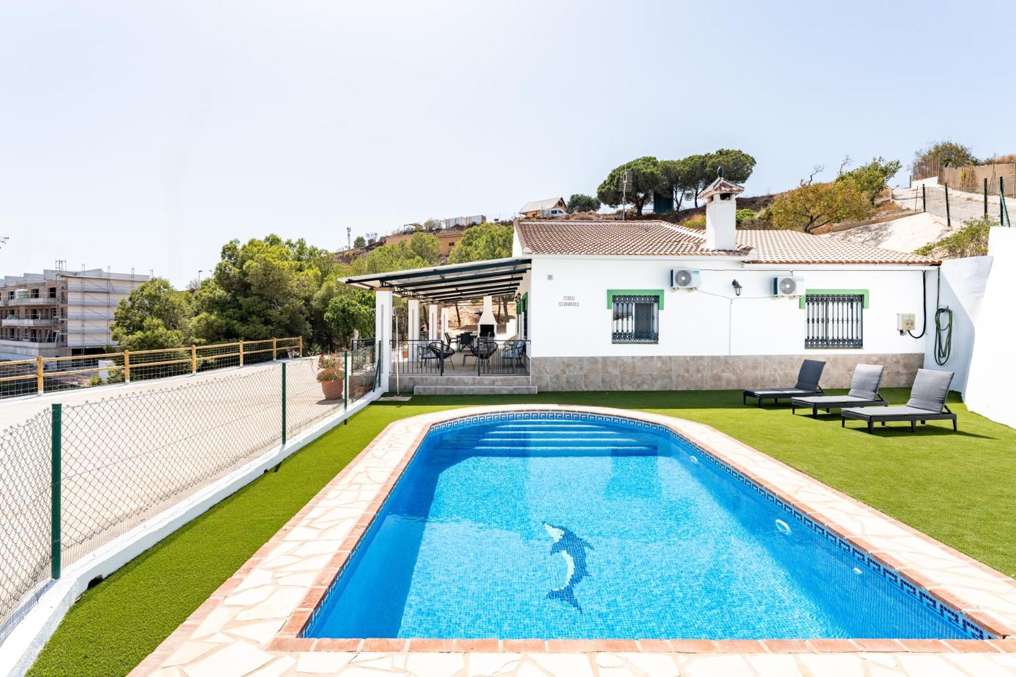 Вилла Cortijo Ariza Sea Views Малага Экстерьер фото
